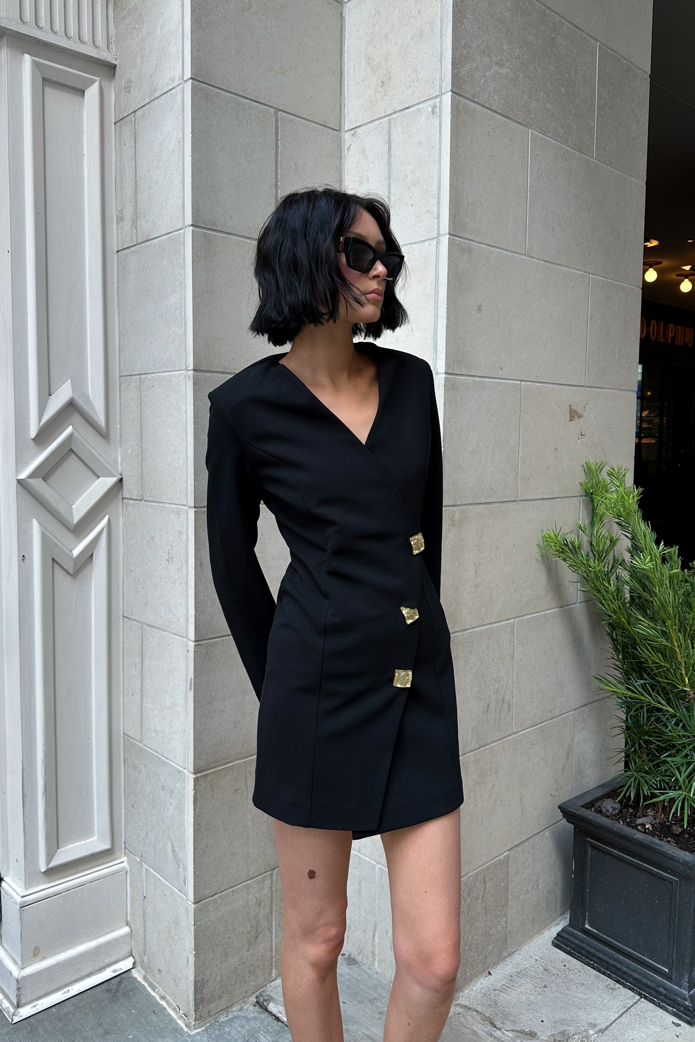 Janelle Tailored Mini Dress – Maya Lee Boutique