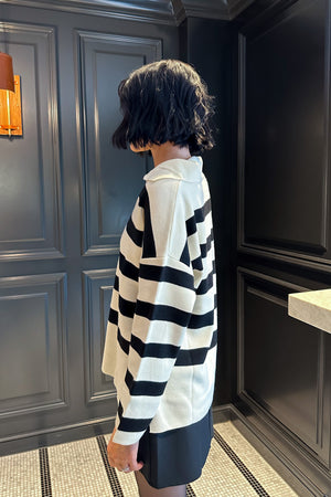 Alondra Oversized Knit Sweater - Black