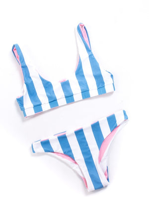 Striped Two Way Bikini