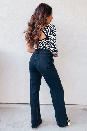 Margot Side Split Jeans