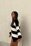 Striped Oversized Chunky Sweater