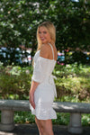 Paola Broderie White Dress