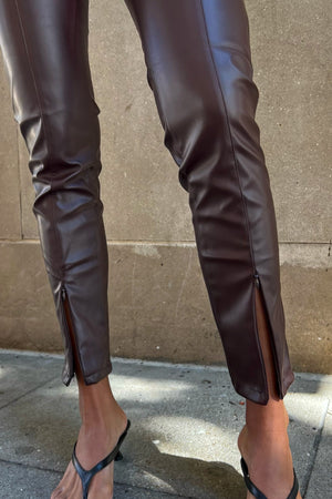 High Waisted Leather Leggings