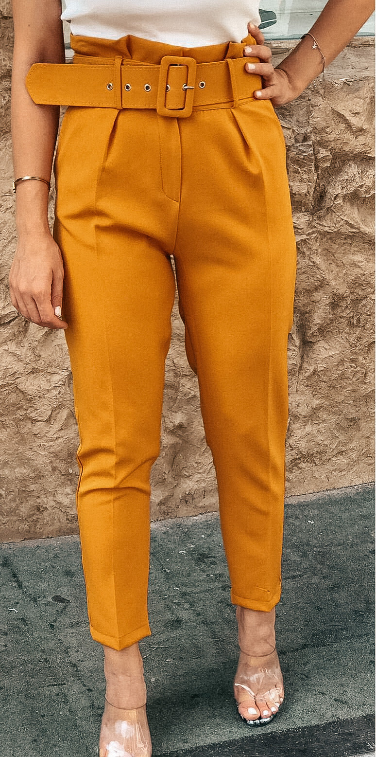 Never Out Of Style Belted Pants