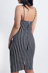 Jaclyn Striped Midi Dress